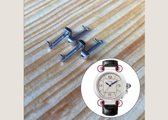 watch screw tubes for Cartier Pasha watch strap bracelet band lug